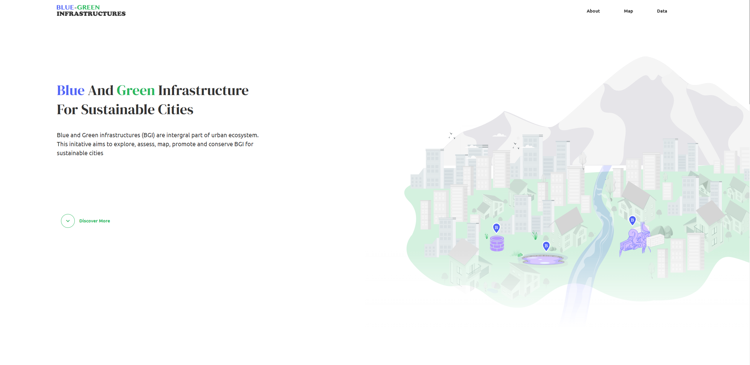 Blue-Green Infrastructure Mapping Platform preview