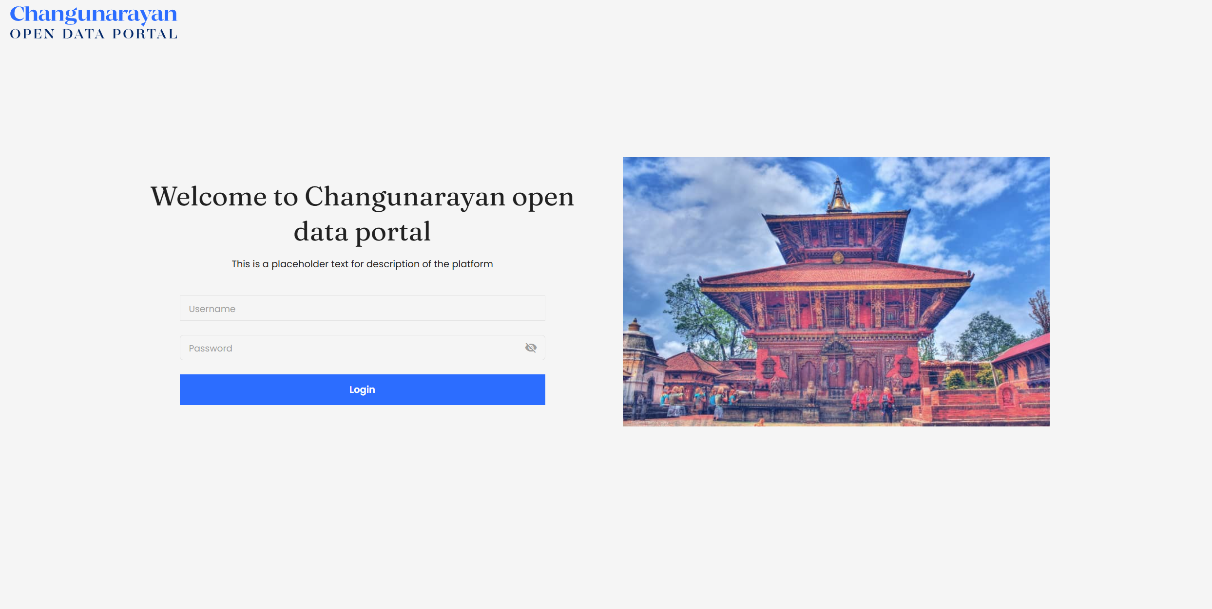 Representative preview of Changunarayan Open Data Dashboard